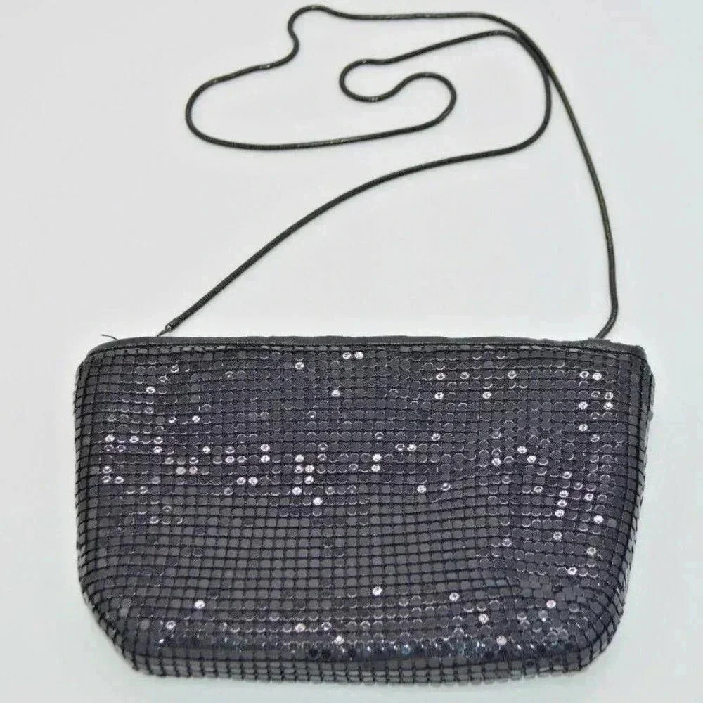 Black Aluminum Mesh Small Purse Handbag Vintage